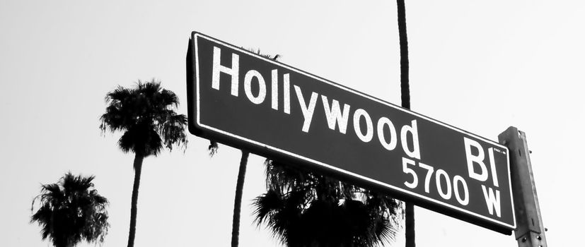 Hollywood Blvd Sign in Los Angeles California