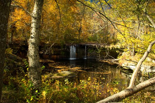 Wolf Creek Falls on an Autumn day.