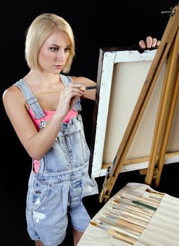 Beautiful Jordan paints her masterpiece