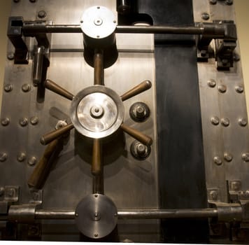 Door of a Safe in a bank Vault