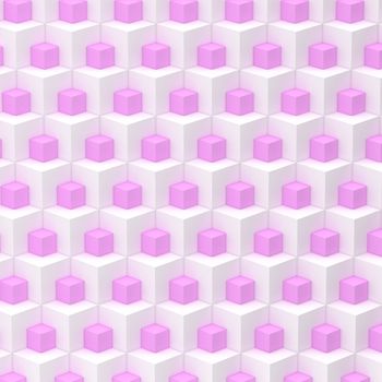 Geometric abstract background made of cubes 