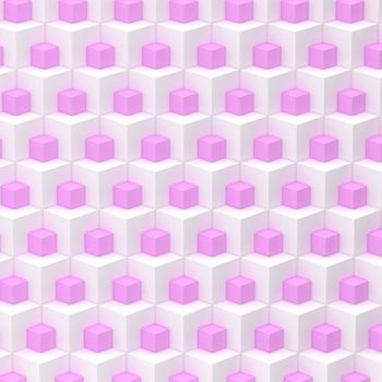 Geometric abstract background made of cubes 