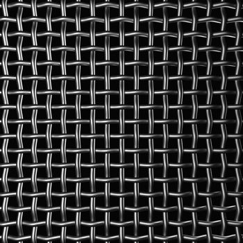 Metal wire mesh isolated on the black background