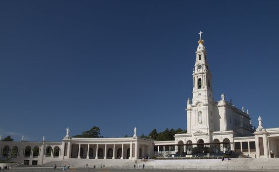View of the Sanctuary of Fatima in Portugal