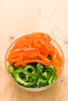 sliced pepper