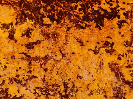 Orange rusty steel background