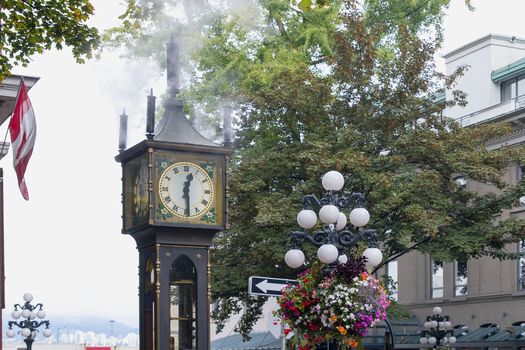Steam Clock at Gastown in Vancouver British Columbia Canada