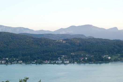 A beautiful view on the lake