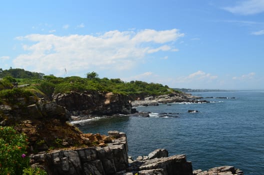 View along the atlantic coast of Maine