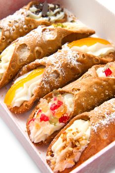 mixed Sicilian cannoli