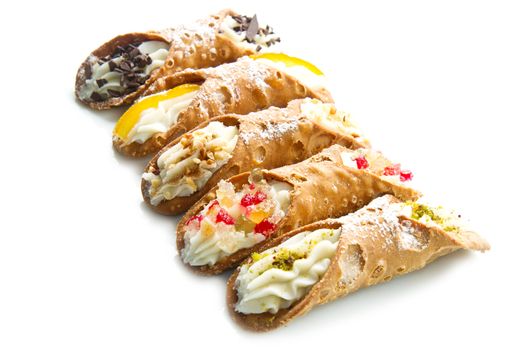 mixed Sicilian cannoli