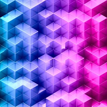 Abstract seamless cube background 