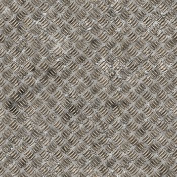 Rusty grunge diamond steel plate background..