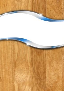 Wood and metal vertical background with white space
