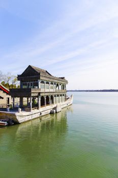 stone boat of the summer palace Beijing China