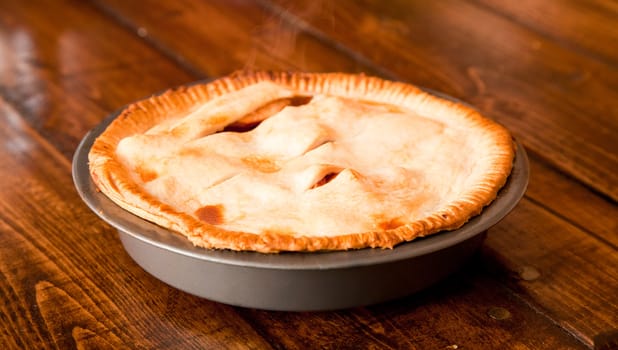 Freshly baked apple pie