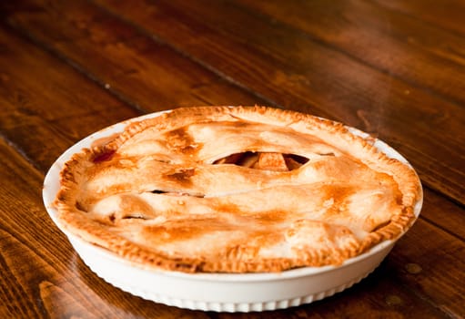 Freshly baked apple pie