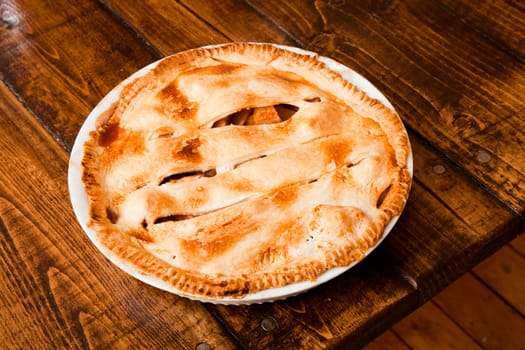 Freshly baked apple pie