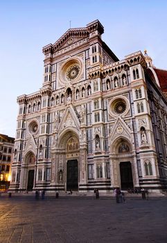 Beautiful renaissance cathedral Santa Maria del Fiore in Florence, Italy