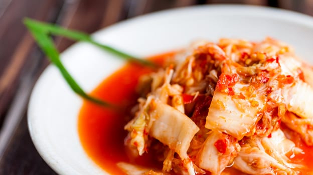 Kimchi salad of korean food traditional