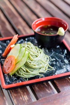 buckwheat zaru soba noodle japanese traditional food