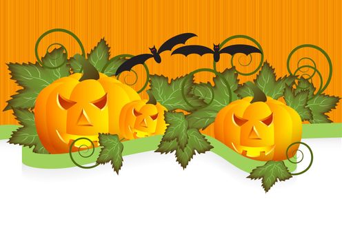 greeting card for Halloween vector illustration