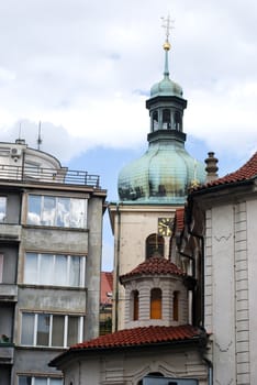 Architecture contrasts in  Prague