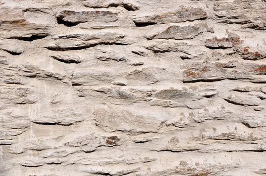 Close up detail of a stone wall texture