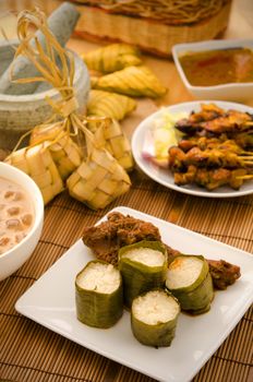  malay hari raya foods  lemang ,focus on lemang
