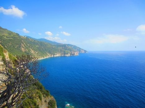 Italian Village on Coast of Liguria