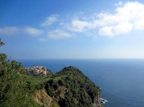 Italian Village on Coast of Liguria