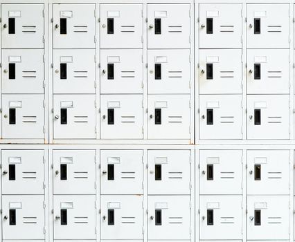 Photo of locker with many cells