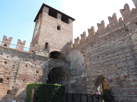 Verona - the famous medieval castle in the city centre