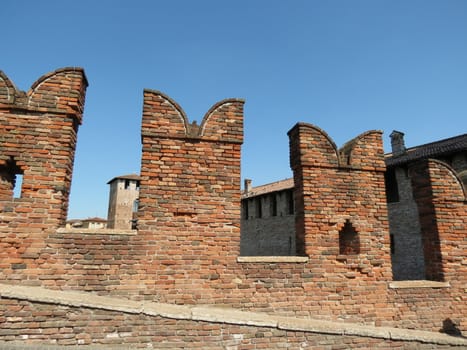 Verona - the famous medieval castle in the city centre