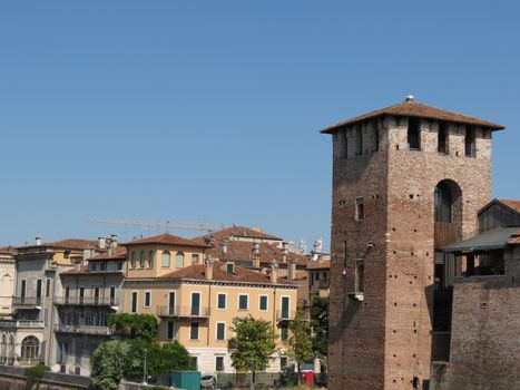 Verona - the famous medieval castle in the city centre