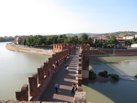 Verona - the famous medieval castle in the city centre