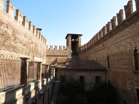 Verona - the famous medieval castle in the city centre