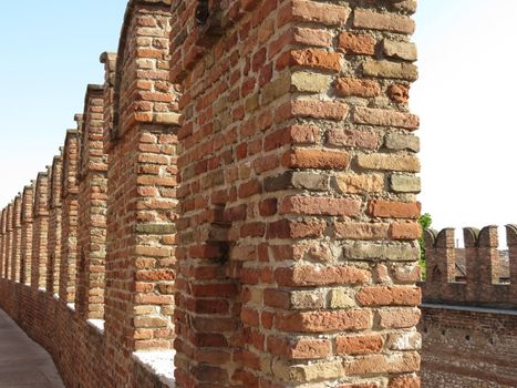 Verona - the famous medieval castle in the city centre