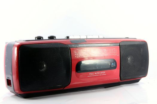 Red Cassette player