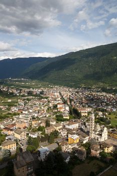 Italy, Tirano view from the above
