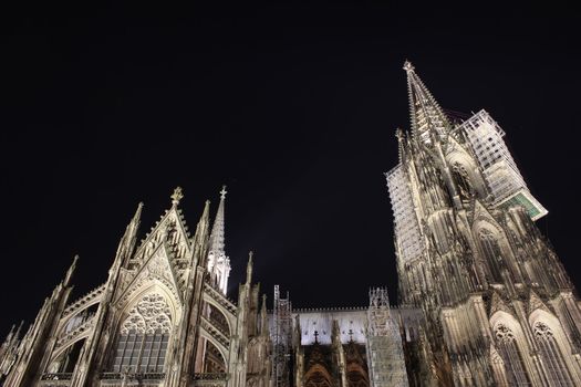 cologne dom at night