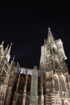 cologne dom at night