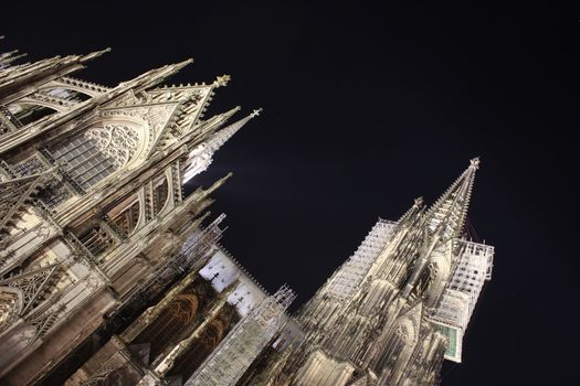 cologne dom at night