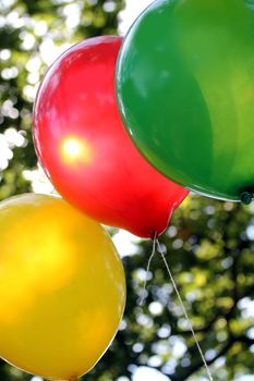 colorful party balloons