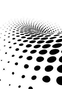 An abstract wavy halftone background