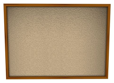 A blank bulletin board in wood frame and lots of space for you to place pictures and papers