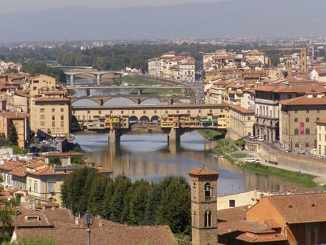 Florence, medieval heritage town in central Italy