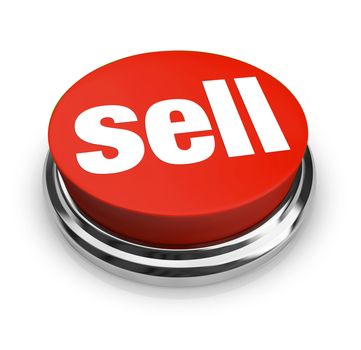 A red button with the word Sell on it, representing how easy it can be to start a business and offer goods or services for sale to customers