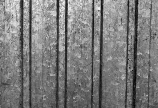 industrial corrugated metal siding of the old