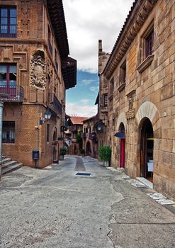 Poble Espanyol (traditional architectural complex) in Barcelona, Spain 